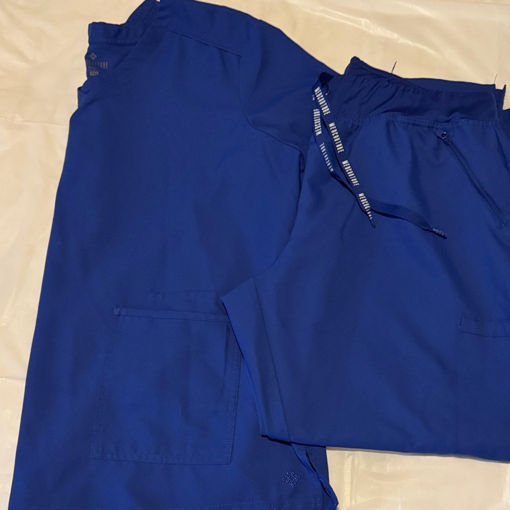 Med Couture Royal Blue Scrub Ensemble